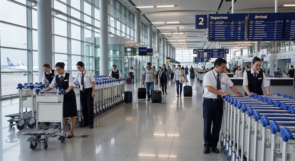 Current image: Airport Trolley Checking Staff Required: Job Overview, Responsibilities, Skills, Salary, and Career Opportunities